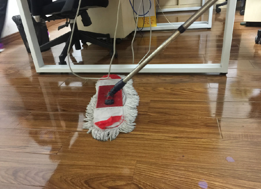 浦口区木地板保洁案例